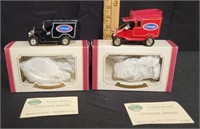 (2) Oxford Die-Cast Colonial Bread Model T Ford