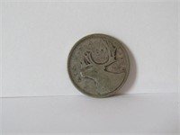 1939 CANADIAN 25 CENTS SILVER COIN
