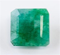 10.40ct Green Emerald Cut Natural Emerald AGSL