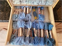 yarn organizer blue green