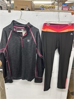 Size XL women’s active wear jacket and leggings