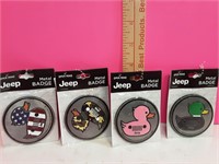 4 new metal jeep badges