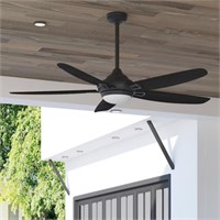 Harbor Breeze Arbormere 60-in Matte Black Color