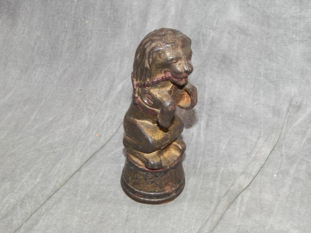 A.C. Williams Cast Iron Standing Circus Lion BANK