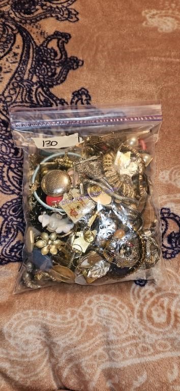 Bag of assorted jewelry