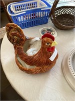 Pottery Rooster Ceramic Planter Chicken