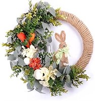 ULN-FLOROAD 24 inch Easter Door Wreath, Spring Art