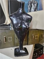 Vintage Art Deco Mannequin Bust 32" T x 13"w x 7.5