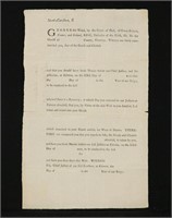 [Colonial North Carolina Document]