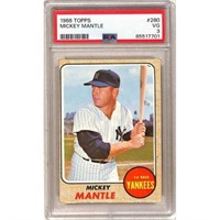 1968 Topps Mickey Mantle Psa 3