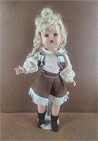 Vintage Doll w/ Doll Stand