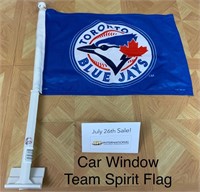 Team Spirit Car Window Flag