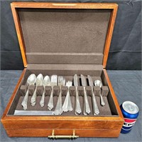 Rogers Brother Silver Plated Flatware in Case