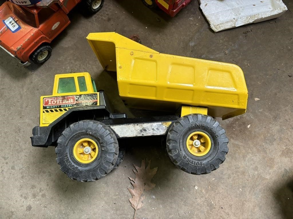 TONKA  yellow dump truck