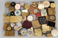 Collection of over 60 vintage compacts, etc incl.
