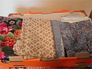 Box of Cut Fabric Pieces