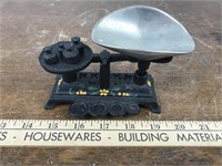 Cast Iron Miniature Scale & Weights