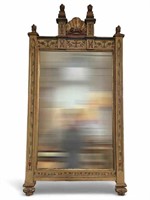 20th C. Italian Style Gold Painted Wall Mirror