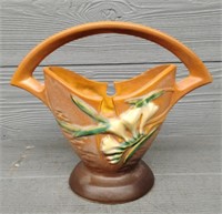 Vintage Roseville "Freesia" Basket