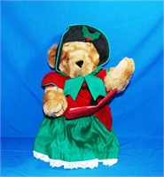 Vermont Teddy Bear Christmas Caroler Bear