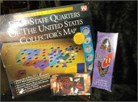 AS SEEN TV FIRST STATE QUARTERS COLLECTOR MAP,