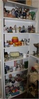 Shelf - Vintage Glass, Figurines, China, etc