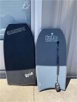 LOT OF 2 BOOGIE BOARDS