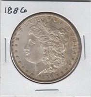 US Coins Morgan Silver Dollar 1886