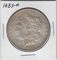 US Coins Morgan Silver Dollar 1885-O