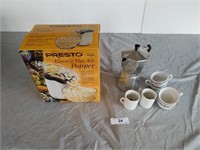 Crucinallo Espresso Set and Presto Popper