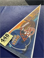 1999 Super Bowl football pennant
29 inches long