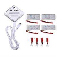 Holy Stone 4-In-1 Battery Charger with 4Pcs 3.7V