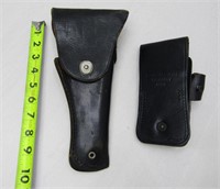 Leather Revolver Holster & 1 More