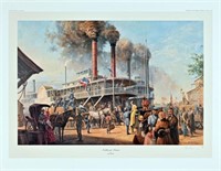 Alan Fearnley Civil War Print "Northbound Steamer"