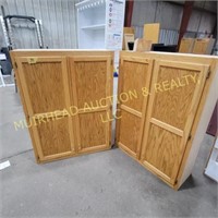 (2) WOODEN CABINETS 36"X48"