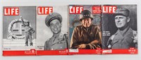 4 WWII LIFE MAGAZINES