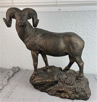 2000 Trophy World Big Horn Sheep Signed Figure