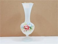 Italian Opaline Vase Perlescence White - 1970s