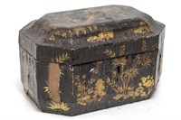 Japanese Lacquer Tea Caddy, Antique 19th C.