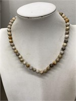 NEW STERLING SILVER FOSSIL CORAL NECKLACE