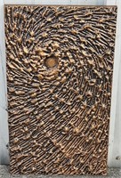 Louis Berczi hammered copper art 12x21