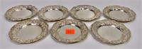 Seven mint trays, Sterling, S. Kirk & Son,