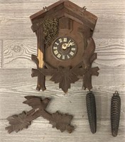 German Cuckoo Clock for Parts