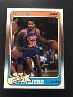 1988 Fleer Del Curry Rookie Card Stephen's Dad