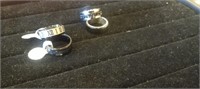 4 Tungsten Men's Titanium Steel Rings Size 7