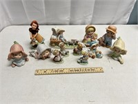 12 Assorted Homco Figures