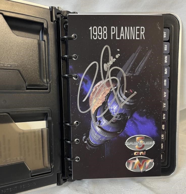 Sci-Fi Babylon 5 planner signed autographed