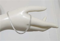 Italian 925 Silver Anklet - 9inch. Value $60