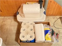 Paper Towels, Toilet Paper, Trash Bags