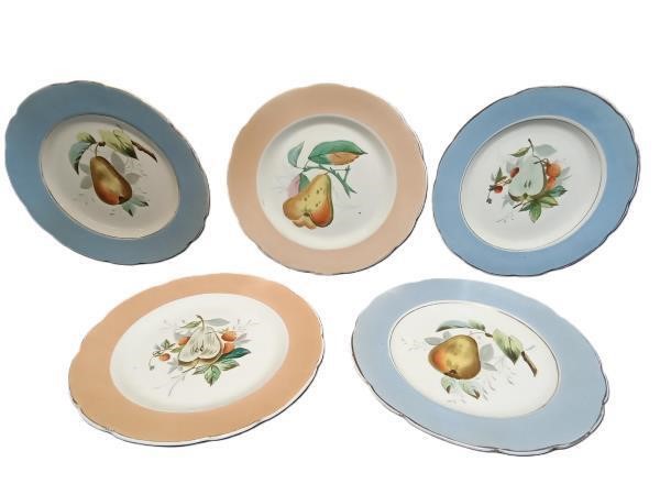 Elegant Porcelain Ceramic Serving Platters with Ha